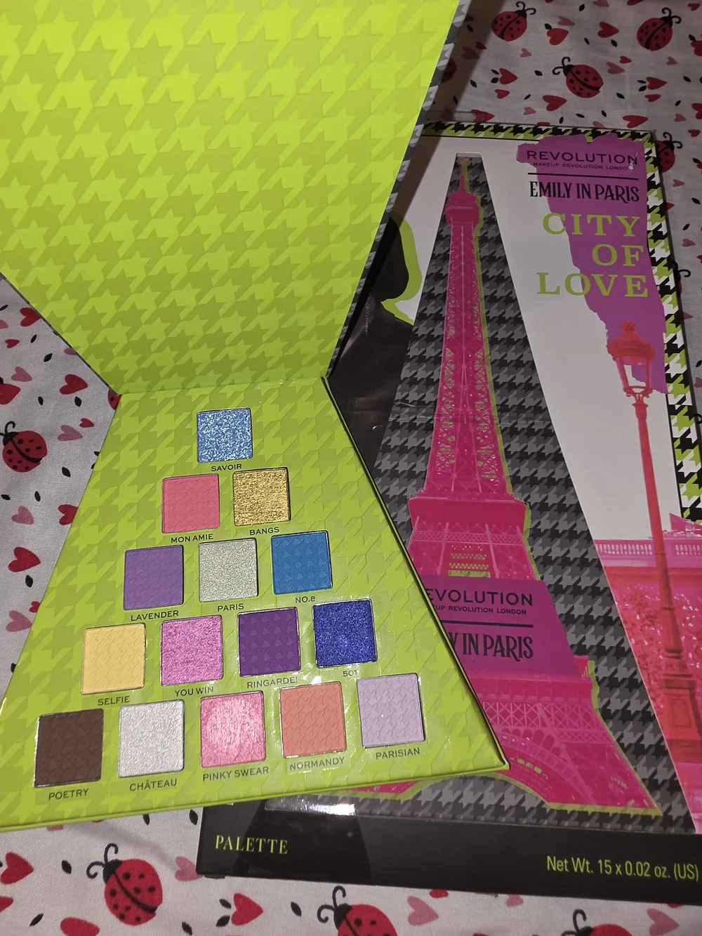 Revolution  Emily in Paris City of Love Bright Neon & Jewel Eyeshadow Palette